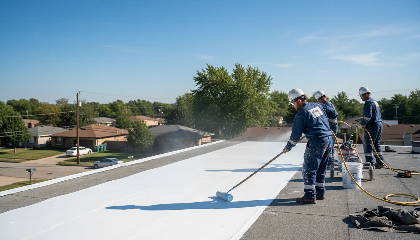 Commercial roof coating in Slinger, WI near me